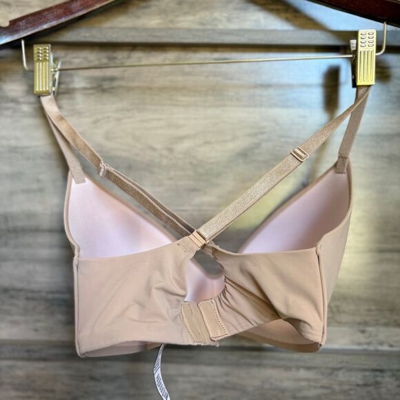 Victoria's Secret Tan Nude Versatile Strap Full Coverage Seamless Bra 32DD - Picture 4 of 8